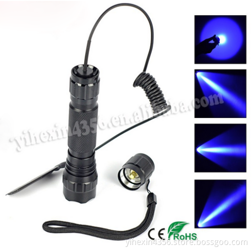 2017 Hot Sale Rechargeable Boruit 501B Blue Hunting Flashlight